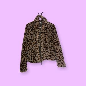 JustFab Cheetah Print Jacket